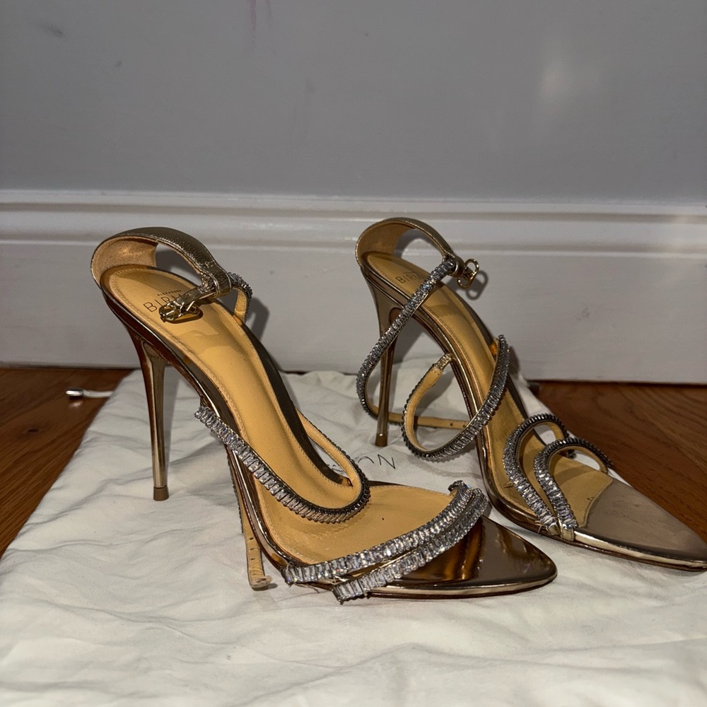 Elegant Silver High Heels